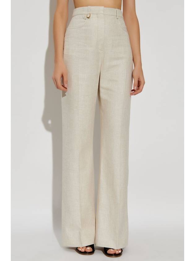 Jacquemus Trousers Sauge, Women's, Cream - JACQUEMUS - BALAAN 3