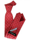 Heart Print Silk Tie Red - SALVATORE FERRAGAMO - BALAAN 3