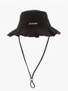 Le Bob Artichaut Bucket Hat Black - JACQUEMUS - BALAAN 5