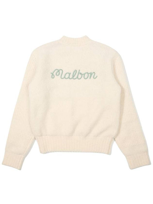 Bucket point round sweater IVORY WOMAN - MALBON GOLF - BALAAN 2