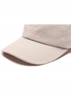 Tyron Logo Cotton Ball Cap Ecru Pink - ISABEL MARANT - BALAAN 5