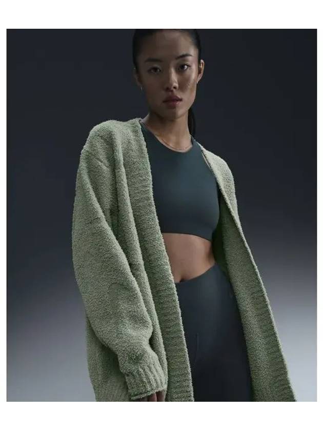 Sportswear Phoenix Cozy Boucle Oversized Knit Cardigan W Jade Horizon FZ1712 370 - NIKE - BALAAN 1