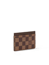 Damier Eben Single Card Wallet Brown - LOUIS VUITTON - BALAAN 3