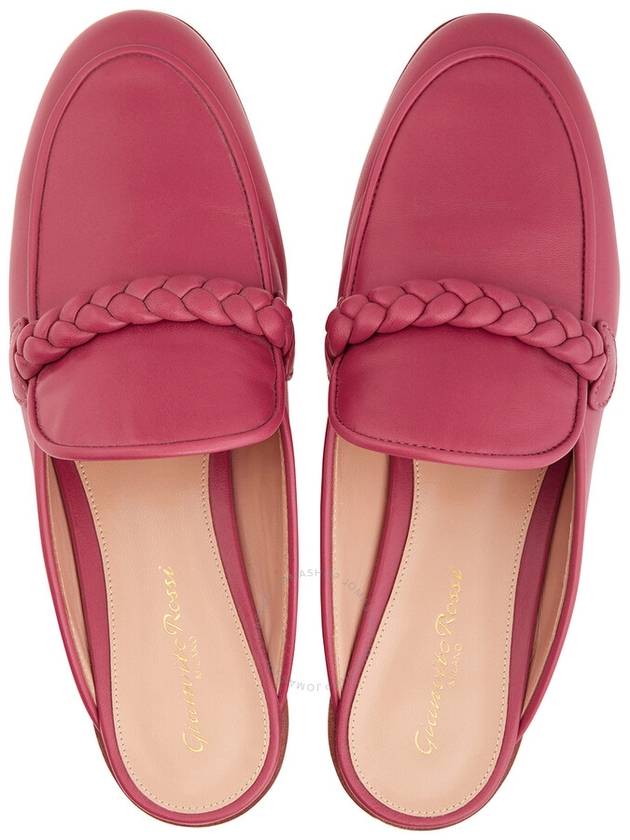 Gianvito Rossi Ladies Hibiscus Braided-detail Leather Mules, Brand Size 37 ( US Size 7 ) - GIANVITO ROSSI - BALAAN 3