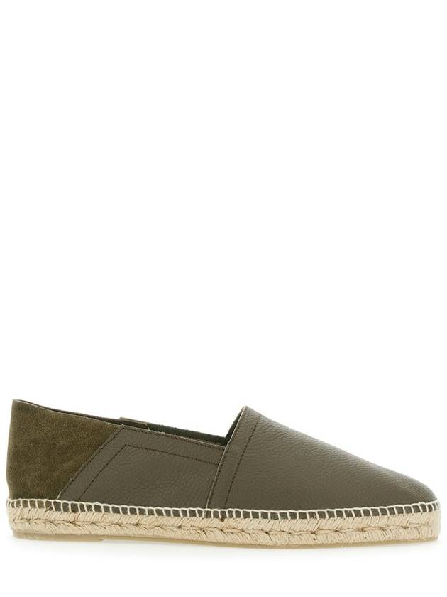 'Polo' Green Espadrillas With Braided Raphia Sole In Leather Man - CASTANER - BALAAN 1