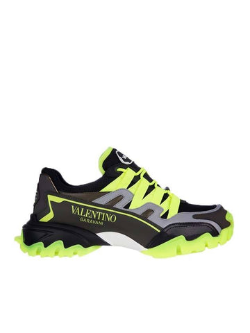 Men's Climber Low Top Sneakers Green - VALENTINO - BALAAN 1