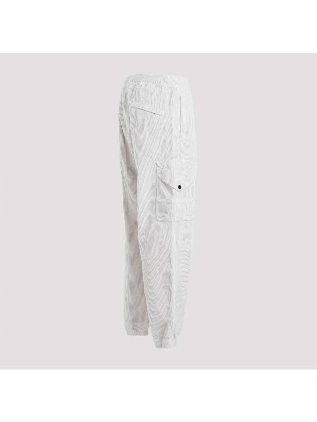 Corduroy Cotton Cargo Straight Pants Plaster - STONE ISLAND - BALAAN 4