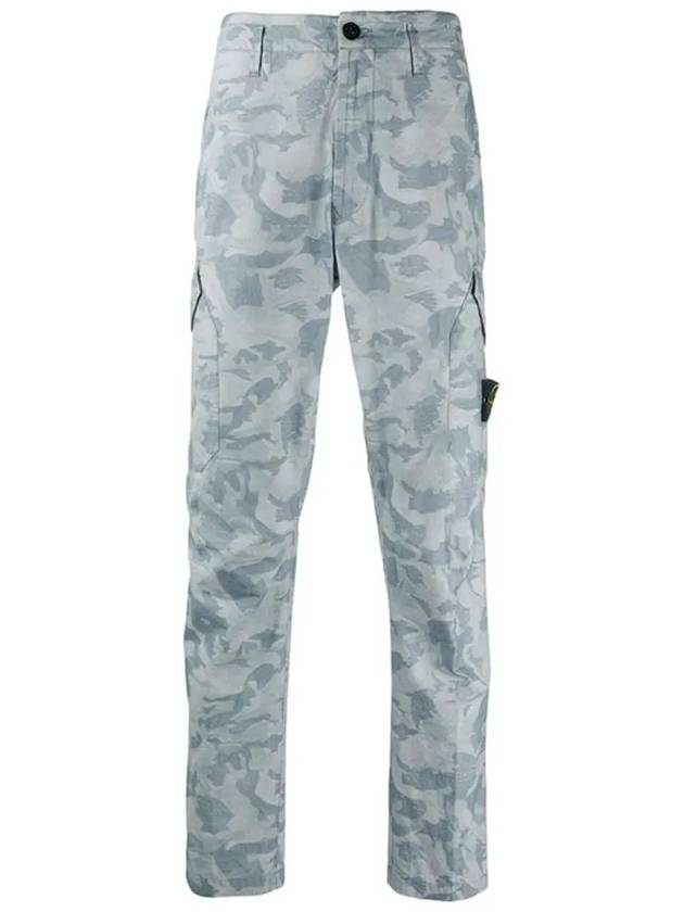 11Th Anniversary Wappen Camouflage Cargo Straight Pants Sky Blue - STONE ISLAND - BALAAN 2