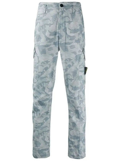 11Th Anniversary Wappen Camouflage Cargo Straight Pants Sky Blue - STONE ISLAND - BALAAN 2