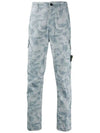 11Th Anniversary Wappen Camouflage Cargo Straight Pants Sky Blue - STONE ISLAND - BALAAN 3