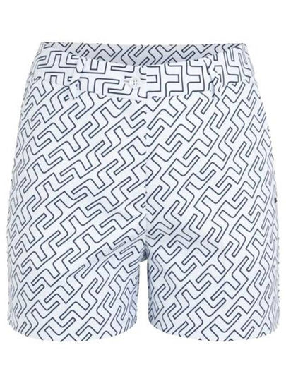 Women's Gwen Print Golf Shorts White - J.LINDEBERG - BALAAN 2