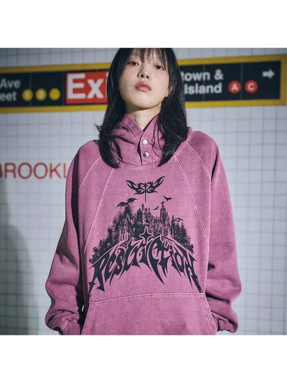 Restriction Pigment Snap Hooded Top Dusty Pink - CPGN STUDIO - BALAAN 2