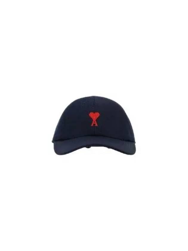 Embroidered Logo Cotton Ball Cap Blue - AMI - BALAAN 2