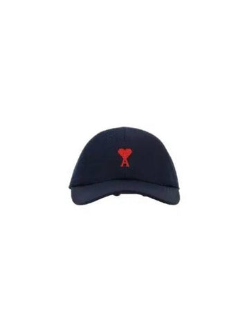 De Coeur Embroidered Ball Cap Natic Blue - AMI - BALAAN 1