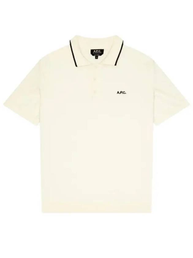 Flynn Cotton Polo Shirt White - A.P.C. - BALAAN 2