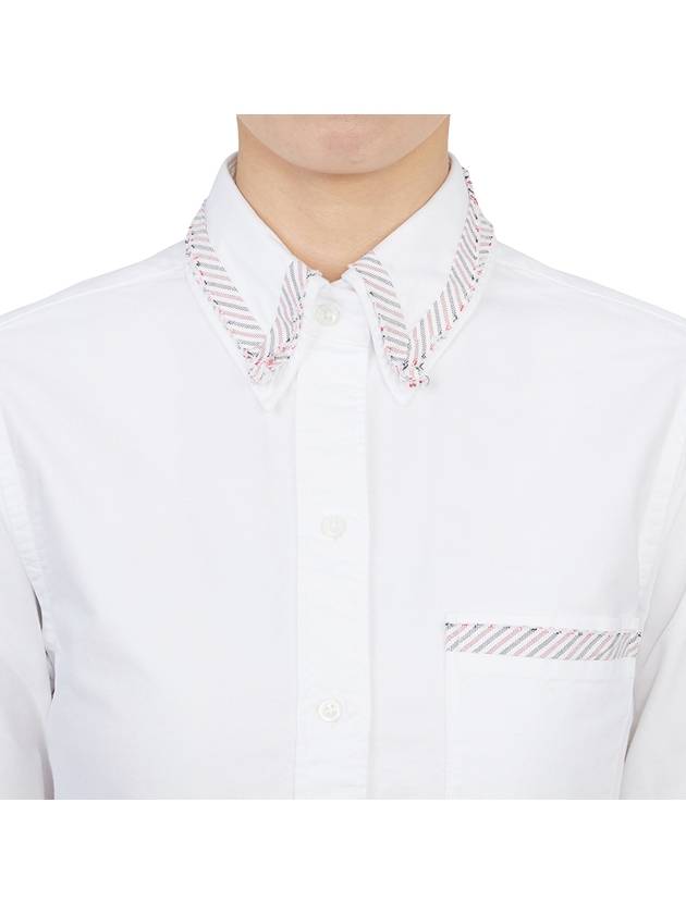 Oxford Lavoration Trim Classic Shirt White - THOM BROWNE - BALAAN 9