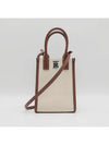 Frances Canvas Leather Mini Tote Bag Ecru Tan - BURBERRY - BALAAN 2