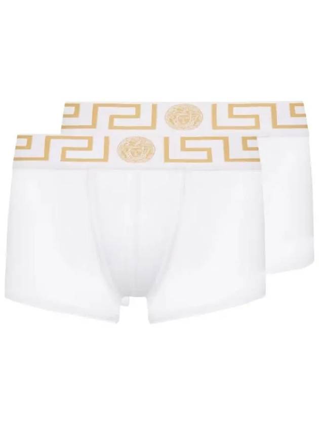 Men's Greca Border Draws 2 Pack Briefs White - VERSACE - BALAAN 2