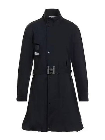 Metropolis Series Gore-Tex 3L Infinium Belted Single Coat Navy - CP COMPANY - BALAAN 1