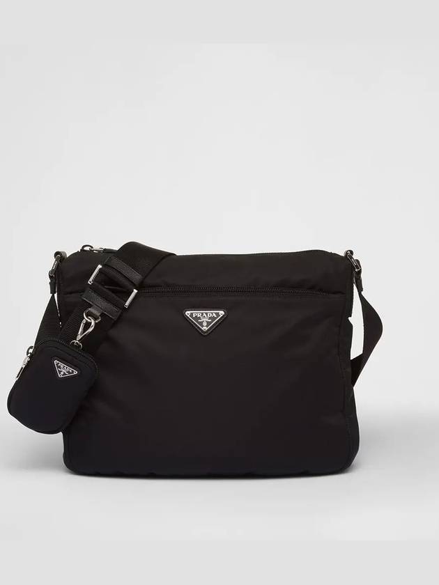 Triangle Logo Re-Nylon Pocket Cross Bag Black - PRADA - BALAAN 2