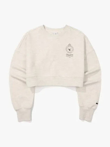 Diadora Comfy Crop Sweatshirt MELANGE GRAY - DIADORA - BALAAN 1