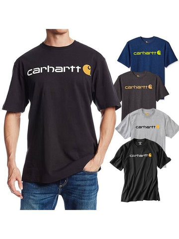 Signature logo short sleeve tshirt K195 - CARHARTT - BALAAN 1