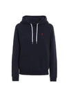 Women's Embroidered Logo Long Sleeve Hoodie Navy - POLO RALPH LAUREN - BALAAN 2