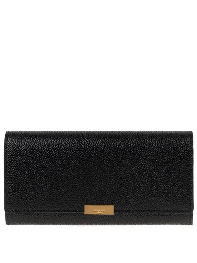 Pebble Grain Chain Long Wallet Black - THOM BROWNE - BALAAN 2