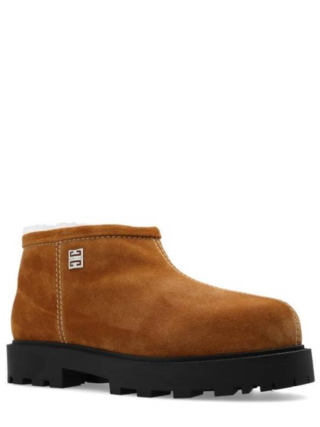 Suede Winter Boots Beige Camel - GIVENCHY - BALAAN 3