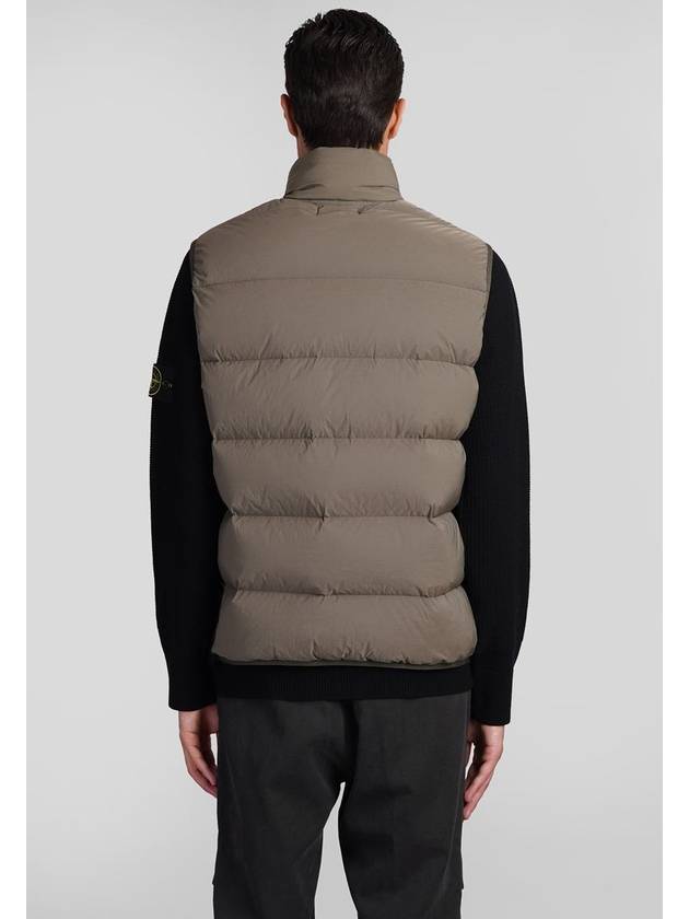 Seamless Tunnel Nylon Down Vest Green - STONE ISLAND - BALAAN 4