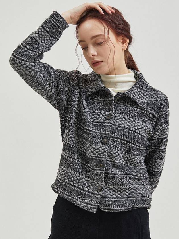 Short Knit Cardigan Black - MANAVIS7 - BALAAN 3