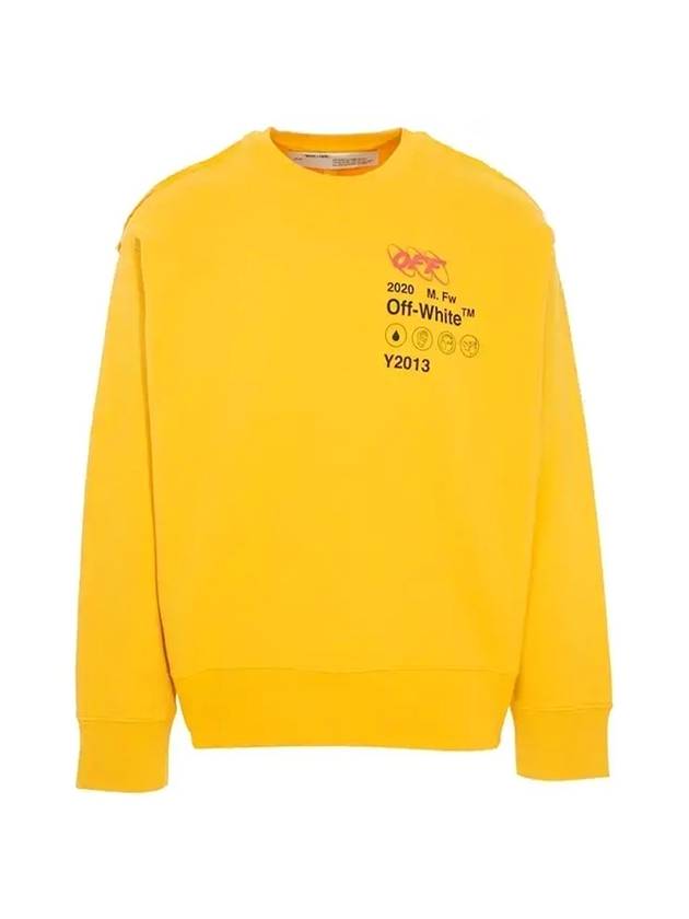 Vintage Back Logo Over Sweatshirt Yellow - OFF WHITE - BALAAN 1