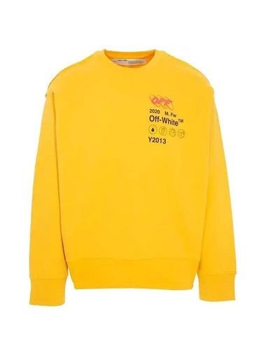 Vintage Back Logo Over Sweatshirt Yellow - OFF WHITE - BALAAN 1