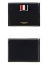 Stitched Vacchetta Card Wallet Navy - THOM BROWNE - BALAAN 5