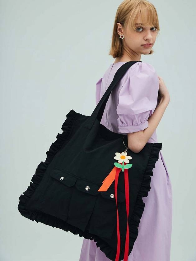 Utility Square Shirring BagBlack - OPENING SUNSHINE - BALAAN 1