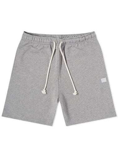 Forge Face Sweat Shorts Light Grey Melange - ACNE STUDIOS - BALAAN 1