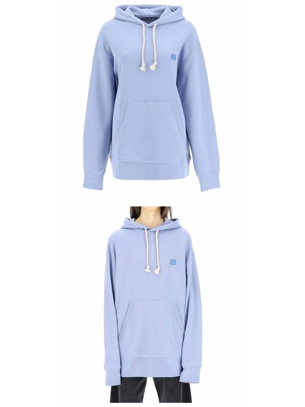 Nash Face Patch Hoodie Pale Purple - ACNE STUDIOS - BALAAN 5