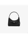 Crystal Satin Mini Bag Black - PRADA - BALAAN 4