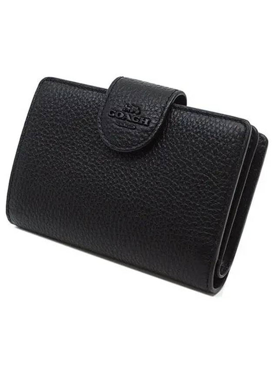 Compact Ladies Half Wallet CP417 JIBLK - COACH - BALAAN 2