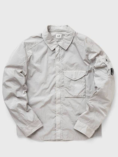 Men's Chrome R Over Shirt Zip Up Jacket Grey - CP COMPANY - BALAAN 2