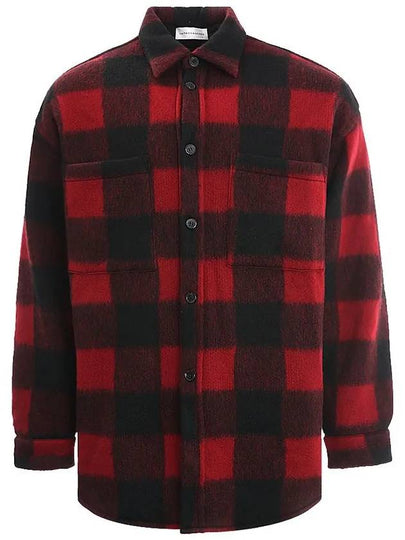 Check Print Shirt Jacket Red - FAITH CONNEXION - BALAAN 2