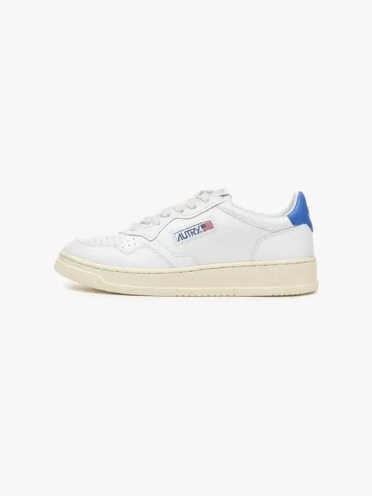 Medalist Goatskin Low Top Sneakers White Blue - AUTRY - BALAAN 2