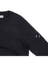 Men's Lens Wappen Pocket Crew Neck Sweatshirt Black - CP COMPANY - BALAAN 5