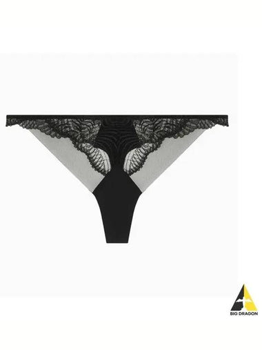 UNDERWEAR Women s CK Black Geo Lace T panties QF7910UB1 - CALVIN KLEIN - BALAAN 1