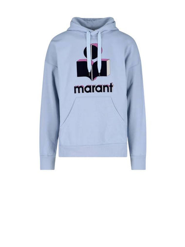 Miley Logo 3D Hoodie Light Blue - ISABEL MARANT - BALAAN 1