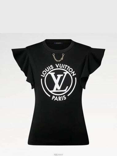 1AFTTR NEW LV Flounce Sleeve T Shirt Shop - LOUIS VUITTON - BALAAN 1