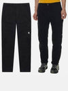 Lens Wappen Diagonal Big Pocket Straight Pants Black - CP COMPANY - BALAAN 2