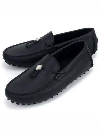 CD Diamond Grained Calfskin Loafers Black - DIOR - BALAAN 2