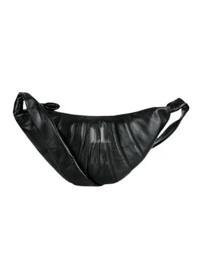 Croissant Medium Soft Nappa Leather Cross Bag Black - LEMAIRE - BALAAN 2