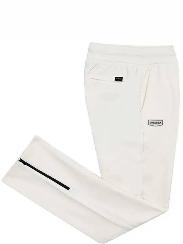 Sostira Side Logo Slit Training Track Pants Ivory - DUVETICA - BALAAN 3